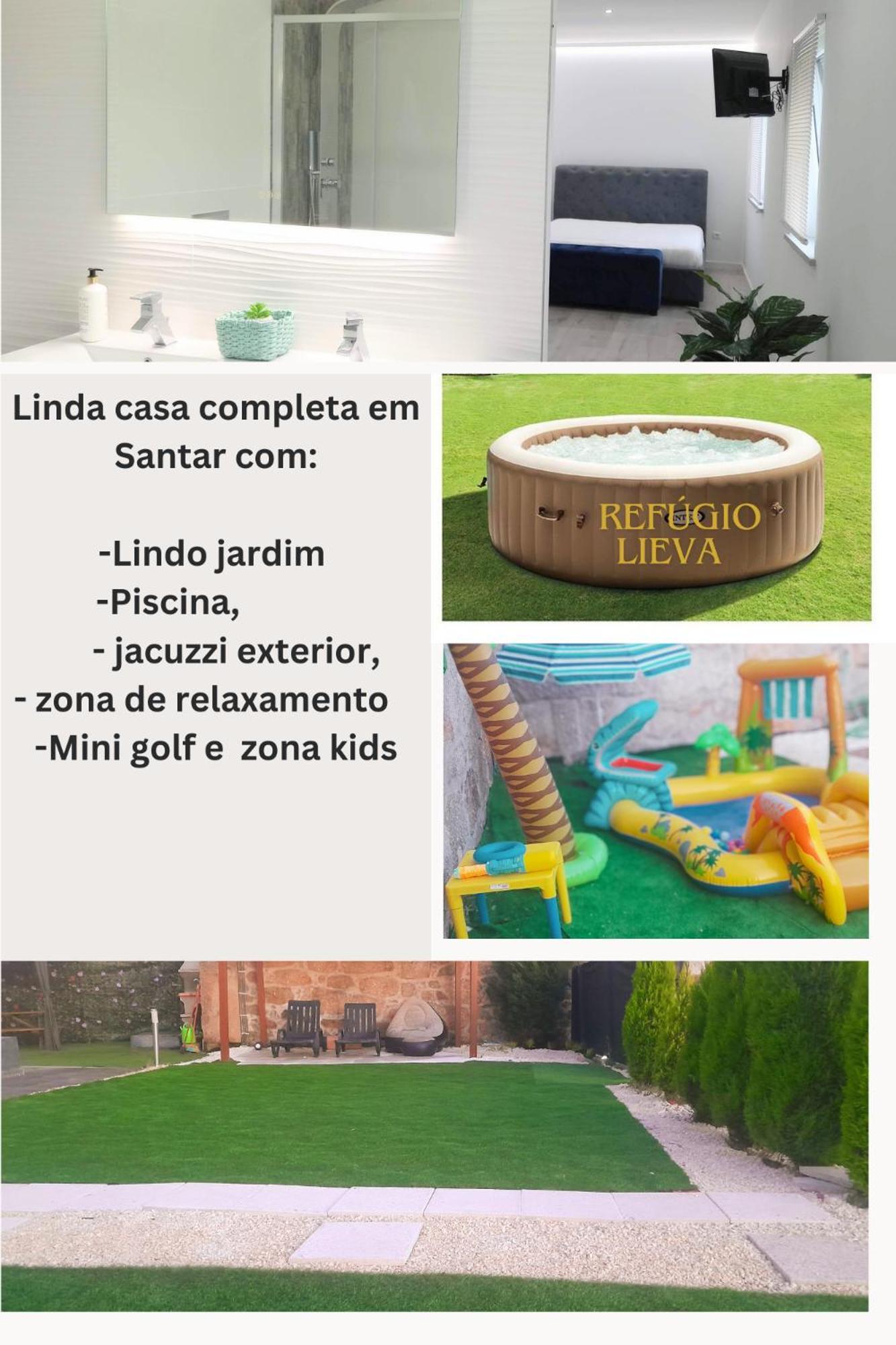 Casa Incrivel Refugio Lieva ,Piscina , Jacuzzi Exterior E Zona Kids Διαμέρισμα Nelas Εξωτερικό φωτογραφία
